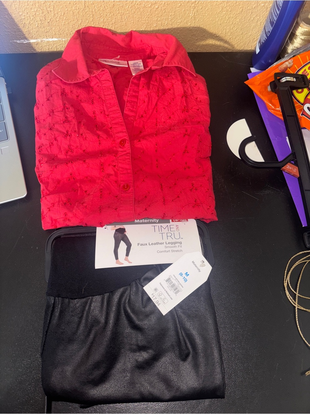 Maternity pants and top